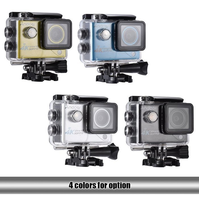 Andoer 2.0in Wifi 4K 1080P 60FPS 30FPS Full HD DV LTPS LCD Waterproof 170&deg;Wide Angle Outdoor Action Sports Camera... N14