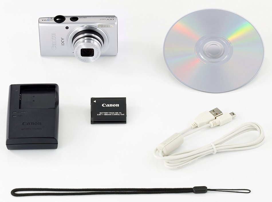 Canon Digital Camera IXY 100F (Silver) 28mm wide-angle optical zoom 8 IXY100F (SL) - International Version N5