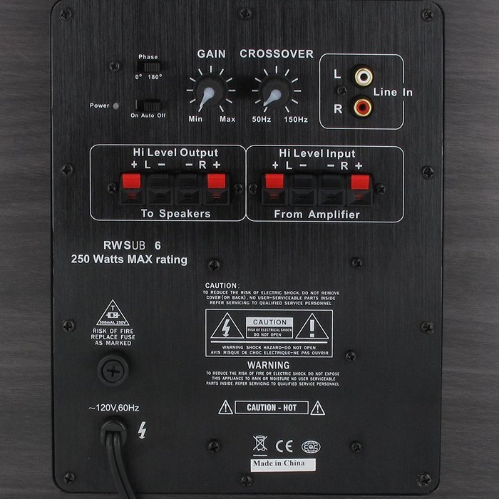 Acoustic Audio HT-87 In-Wall/Ceiling 7.1 Home Theater 8" Speakers and 6.5" Powered Sub HT-87-RW6