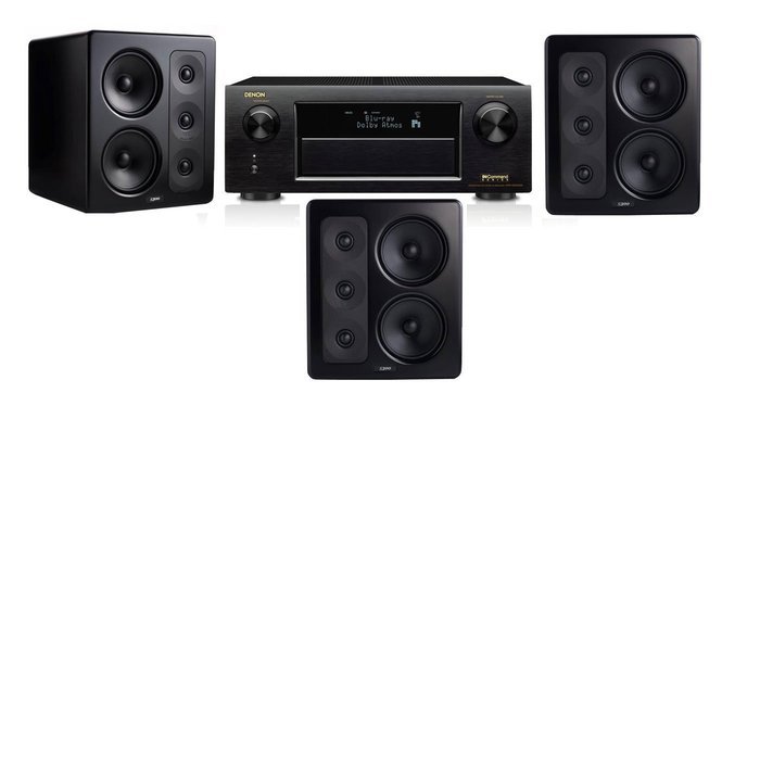 M&K Sound S300 Monitor Speaker 3.0 Denon AVR-X5200W