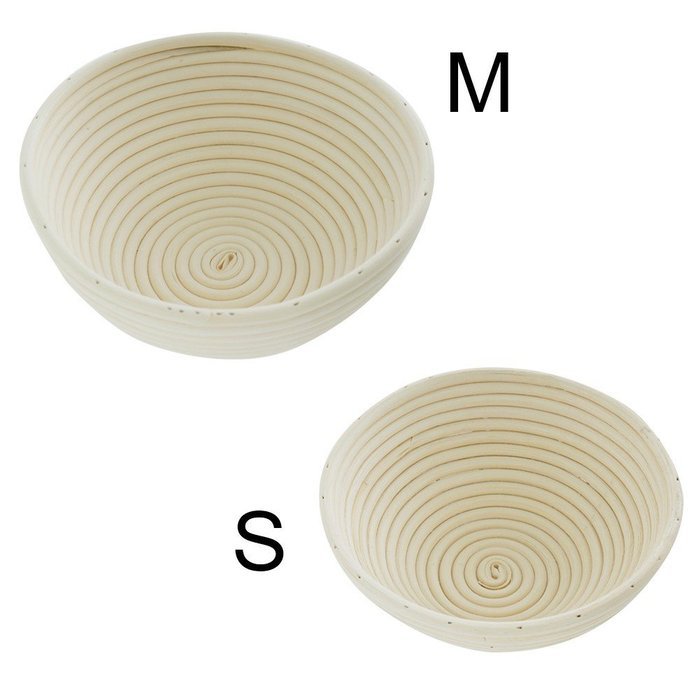 iEFiEL Sourdough Brotform Bread Dough Proofing Handmade Rising Rattan Banneton Basket (1, Medium Oblong (9.8*5.9... N17