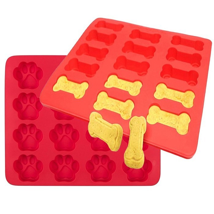 Ticent Dog Paws and Bones Cake Pan Baking Molds for Kids, Pets, Dog-lovers Cookie Treats, 100% Food Grade Silicone... N3