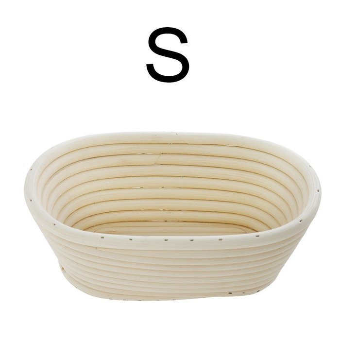 iEFiEL Sourdough Brotform Bread Dough Proofing Handmade Rising Rattan Banneton Basket (1, Medium Oblong (9.8*5.9... N19