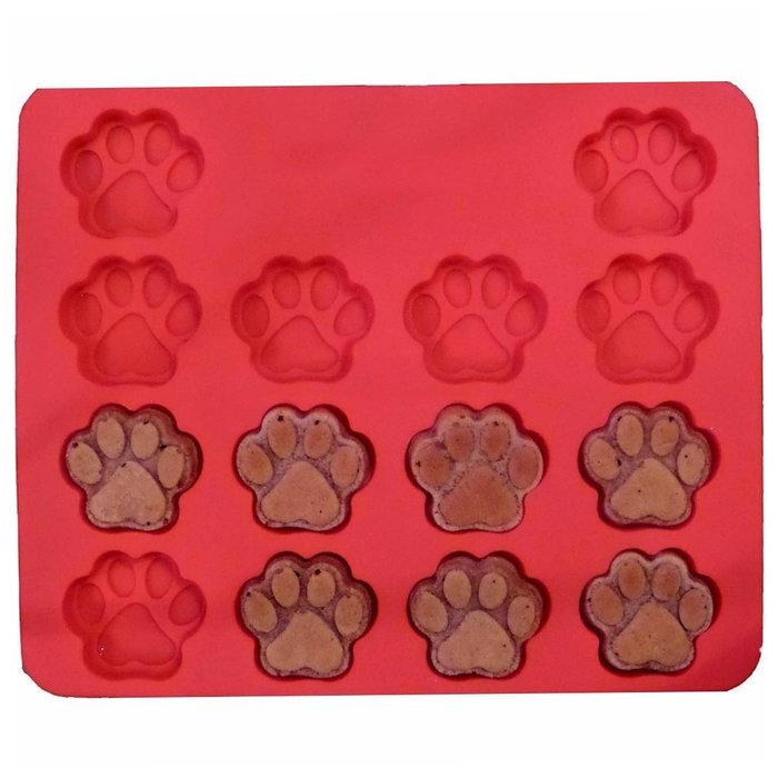 Ticent Dog Paws and Bones Cake Pan Baking Molds for Kids, Pets, Dog-lovers Cookie Treats, 100% Food Grade Silicone... N4