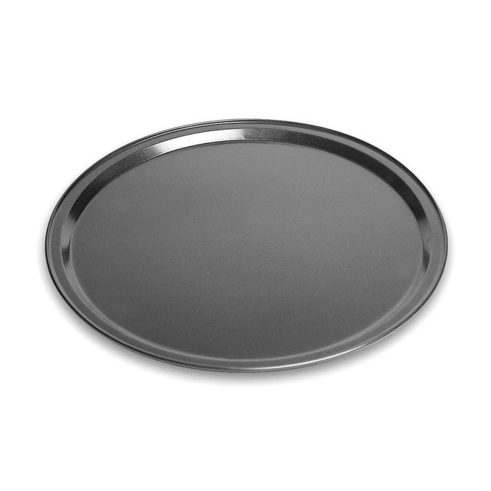 2 Packs Pizza Tray Pan Baking Platters Non-Stick Black Aluminum Alloy,1 Deep Dish,1 Shallow Dish,11" N3