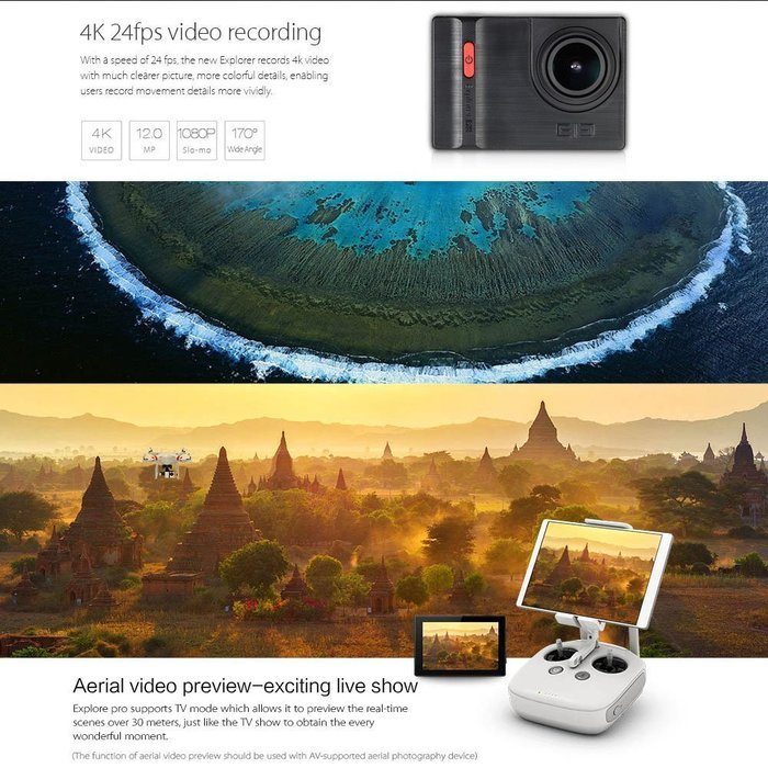 Andoer&reg; Sports Action Camera 2.0" 4K 24fps 1080P Full HD 12MP Voice Broadcasting Novatek NTK96660 Video DV Optional... N5