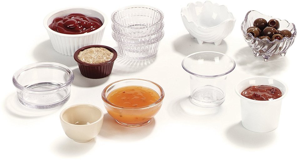 Carlisle 084302 SAN Fluted Ramekin, 1 oz Capacity, White (Case of 48) N6