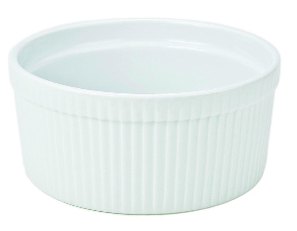 Bia Cordon Bleu Inc 900016 1 Quart White Porcelain Souffle Bowl