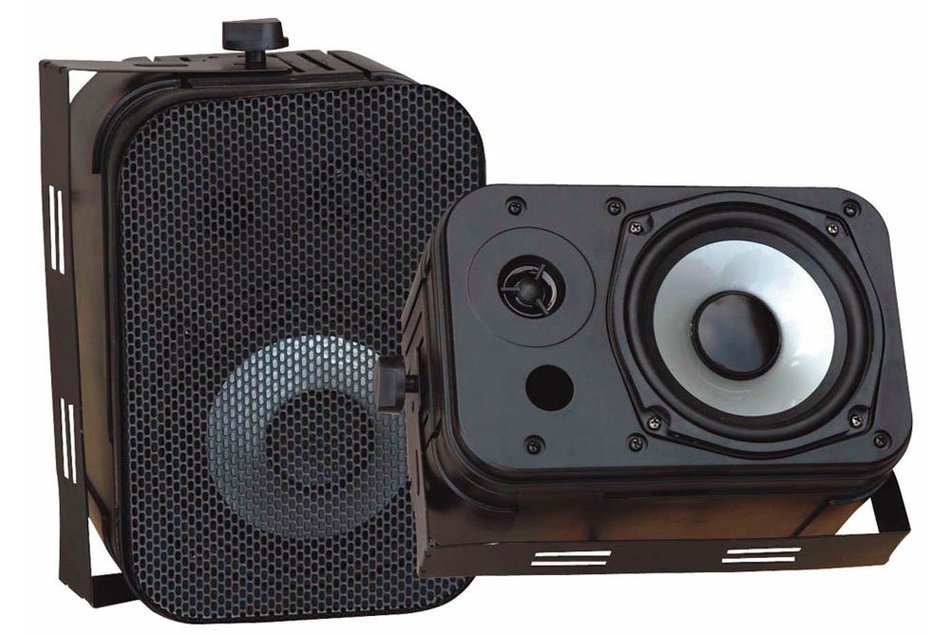 Pyle Stereo Receiver and Marine Speaker Package - PT270AIU 300 Watts Stero Receiver AM-FM Tuner, USB/SD, Ipod... N2