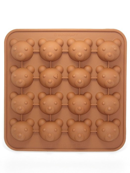 Bear Face Shaped Silicone Chocolate, Jelly and Candy Mold