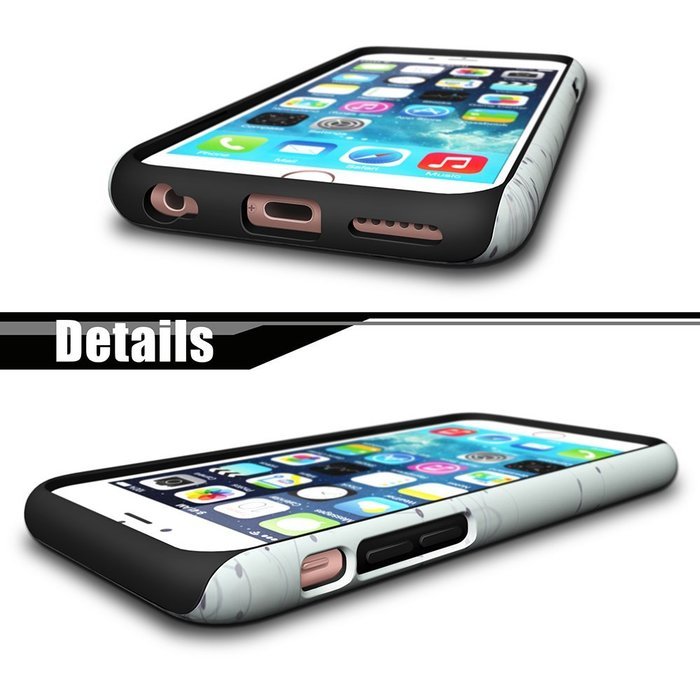iPhone 6S Case, ZEBEC iPhone 6 Designer Pattern case [Shockproof]-[Dual Layer] Protective Slim Dual Hard Case... N25