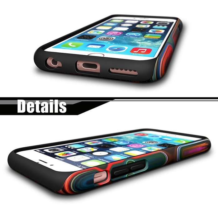 iPhone 6S Case, ZEBEC iPhone 6 Designer Pattern case [Shockproof]-[Dual Layer] Protective Slim Dual Hard Case... N27