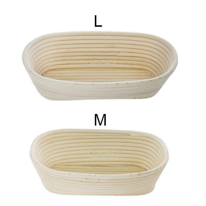 iEFiEL Sourdough Brotform Bread Dough Proofing Handmade Rising Rattan Banneton Basket (1, Medium Oblong (9.8*5.9... N24