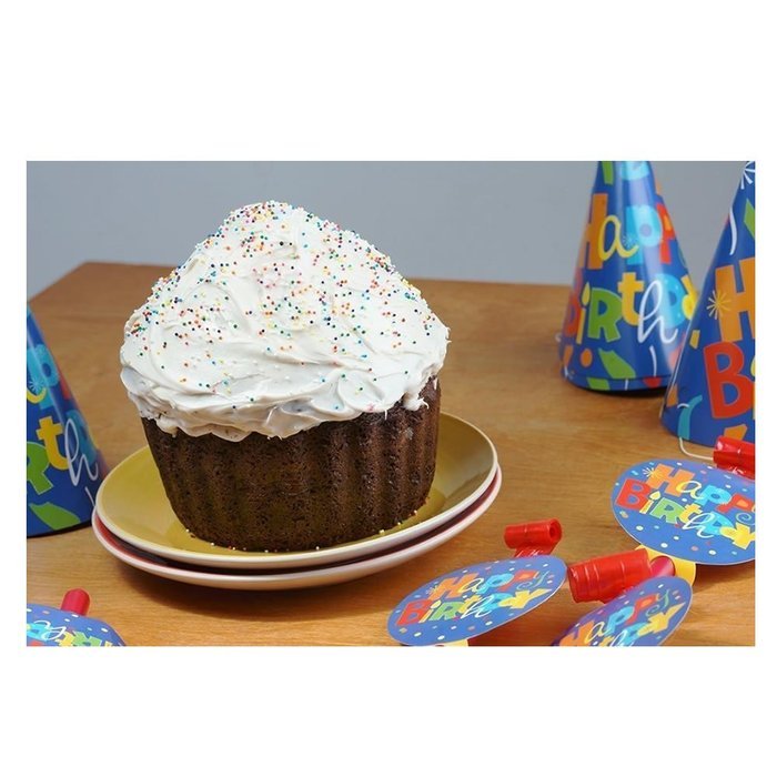 Generic Silicone Jumbo Giant Big Top Birthday Cupcake Cup Cake Mould Bake Baking Maker 3D Mold-79 3pcs N6