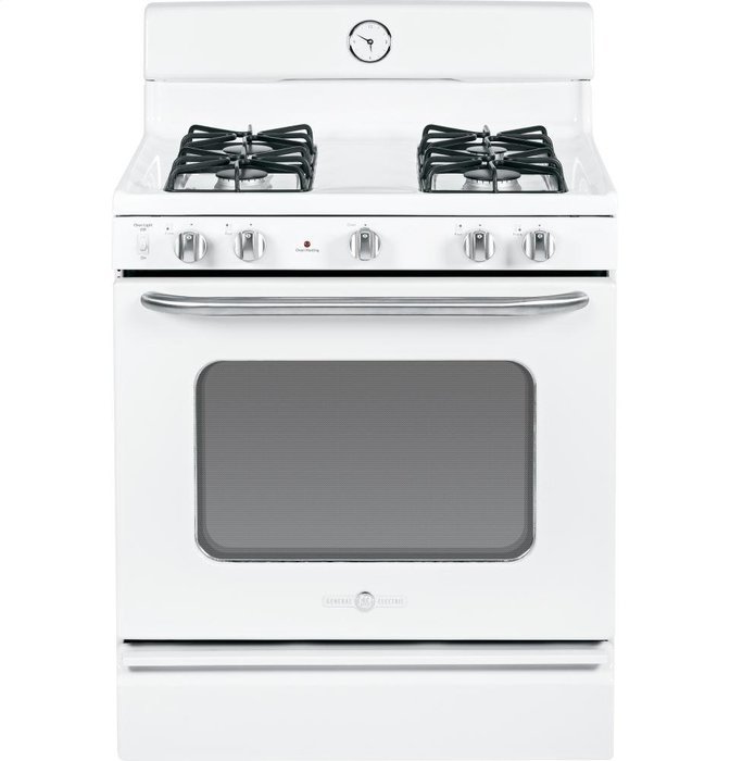 GE AGBS45DEFWS Artistry 30" White Gas Sealed Burner Range N2