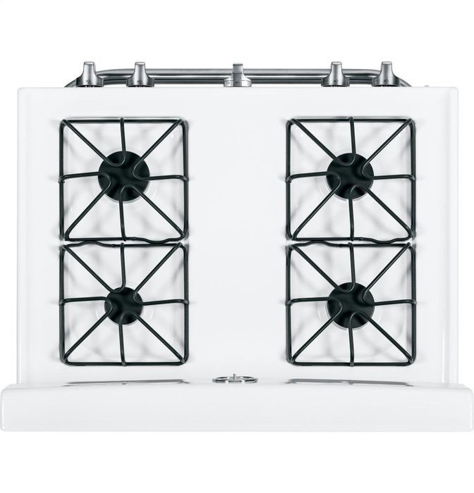 GE AGBS45DEFWS Artistry 30" White Gas Sealed Burner Range N3