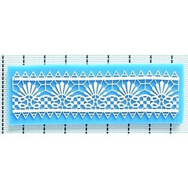 Y&XL&H Lace Fondant Cake Chocolate Resin Clay Candy Silicone Mold, L16.3cmW5.5cmH0.4cm