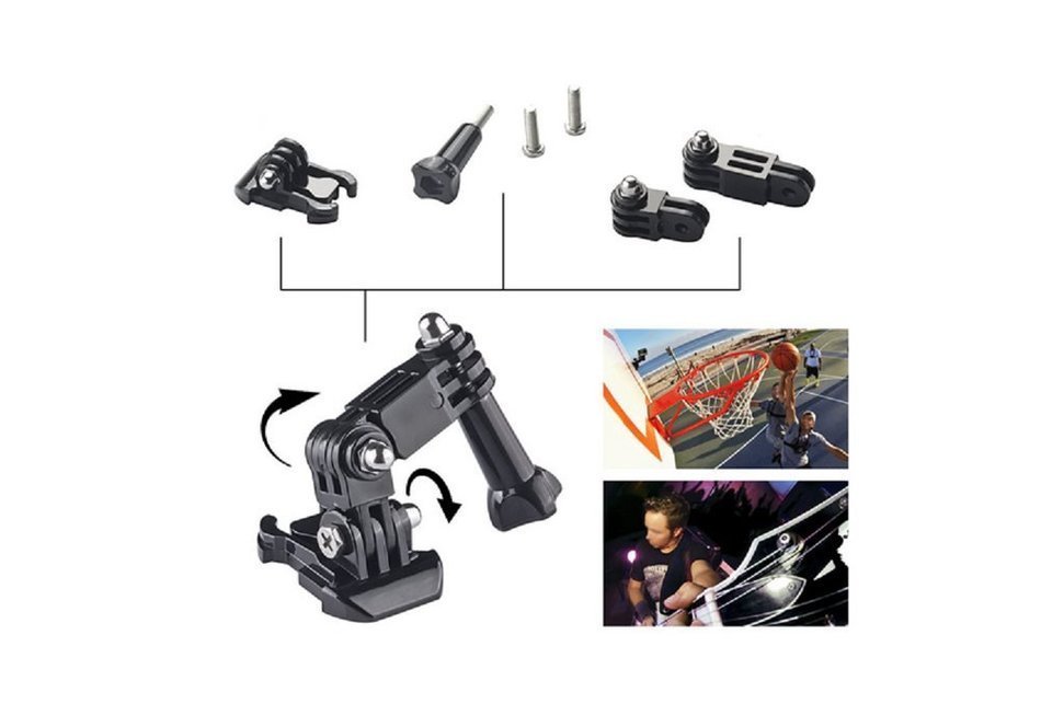 YFY 9-In-1 Basic Outdoor Sports Accessories Kit for GoPro Hero Cameras,SJ Cam, Xiaomi Yi,Sport Acion Camera N4