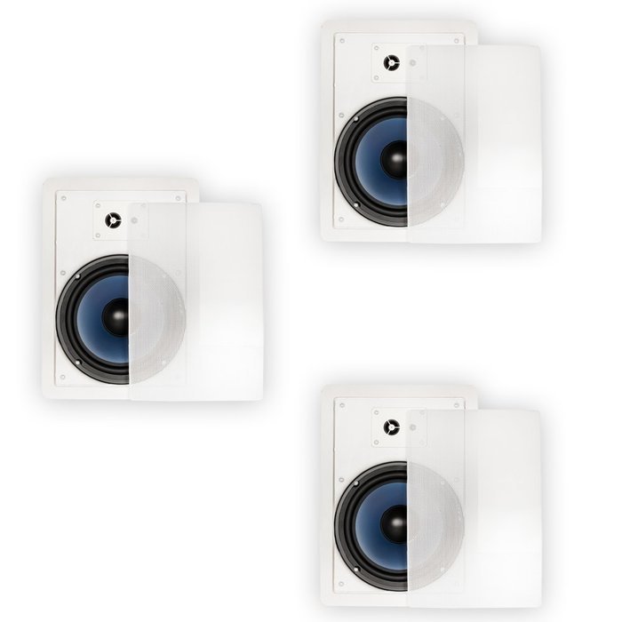 Blue Octave RW83 In Wall 8" Speakers 3 Way Home 1140 Watts New 3 Speaker Set RW83-3S