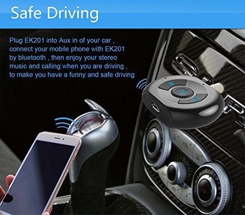 Dr. Queen Bluetooth Receiver Portable Wireless Bluetooth Audio Receiver Transmitter for Car Home Audio Music