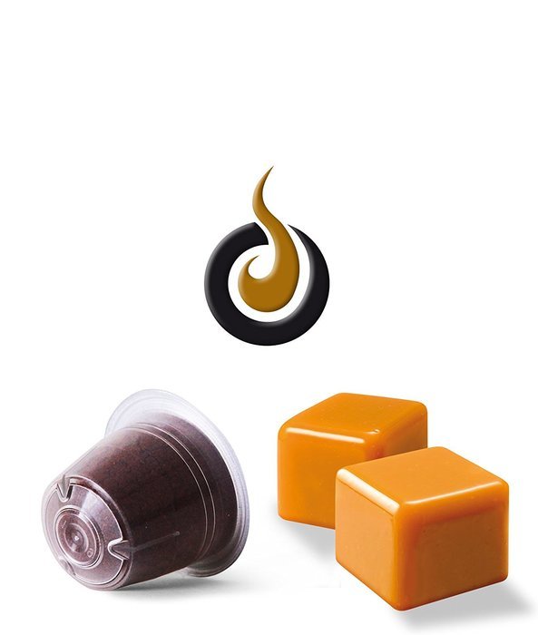 10 Nespresso&reg; Compatible Coffee Capsules $0.50/pod - Soffio Caramello (Int. 5) N11