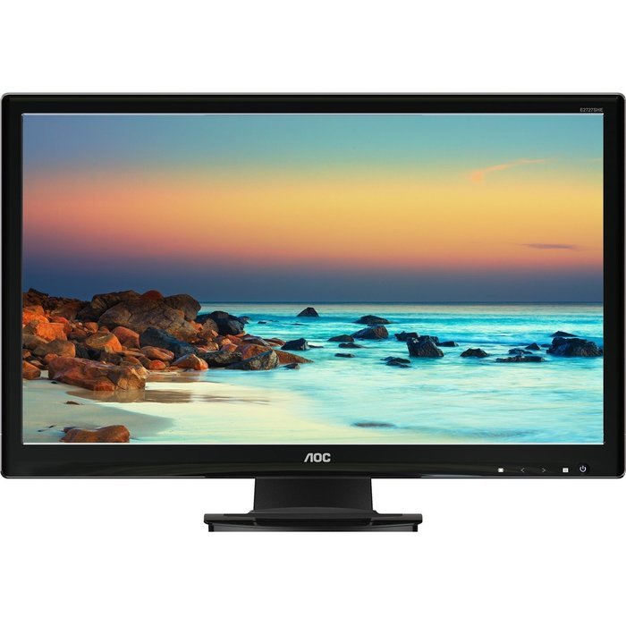 AOC E2727SHE 27" LED LCD Monitor - 16:9 - 5 ms - 1920 x 1080 - 16.7 Million Colors - 300 Nit...