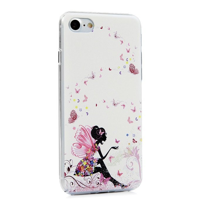 iPhone 7 Case (4.7 inch) Cute Digital Print Colorful Hard PC Back Shell Bumper Ultra Thin Slim Fit Clear Full... N27