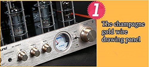 Nobsound MS-10D MKII Hybird Tube Amplifier with Bluetooth/USB/Headphone for Hifi