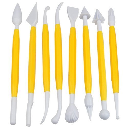 World Pride 8pcs Cake Fondant & Gumpaste Decorating Modeling Tools Set, 16 Designs