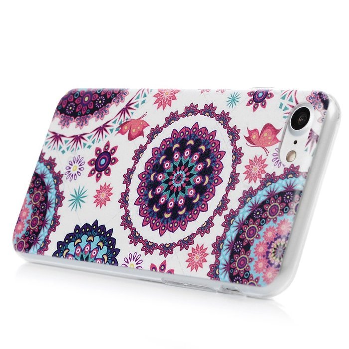iPhone 7 Case (4.7 inch) Cute Digital Print Colorful Hard PC Back Shell Bumper Ultra Thin Slim Fit Clear Full... N35