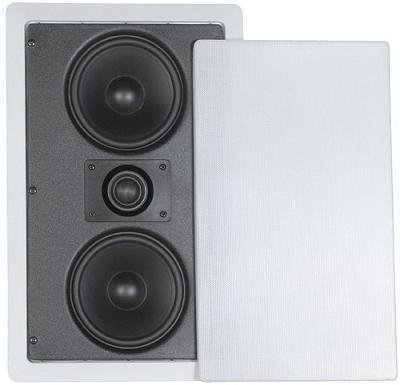 7.1 Home Theater Flush Inwall Speaker Package- Seven Inwall Dual 5.25" 2-way LCR Speakers and One 10" Inwall Subwoofer N3