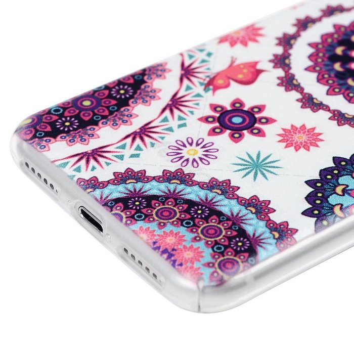 iPhone 7 Case (4.7 inch) Cute Digital Print Colorful Hard PC Back Shell Bumper Ultra Thin Slim Fit Clear Full... N36