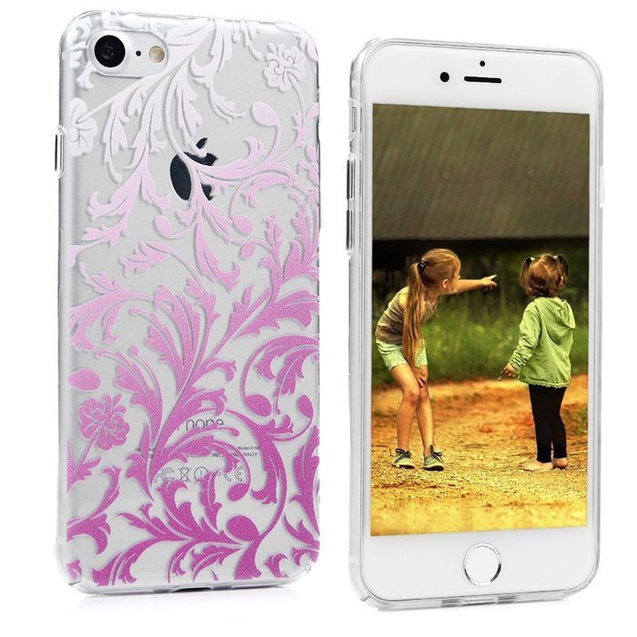 iPhone 7 Case (4.7 inch) Cute Digital Print Colorful Hard PC Back Shell Bumper Ultra Thin Slim Fit Clear Full... N37