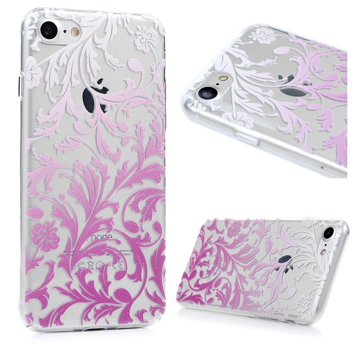 iPhone 7 Case (4.7 inch) Cute Digital Print Colorful Hard PC Back Shell Bumper Ultra Thin Slim Fit Clear Full... N38