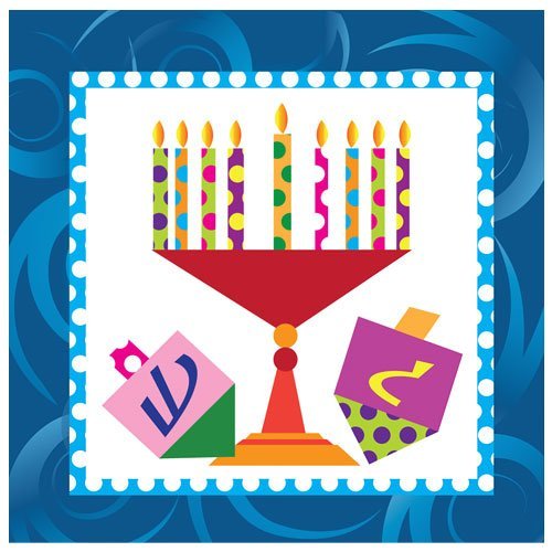 Hanna K. Signature Collection 40 Count Happy Chanukah Luncheon Paper Napkins