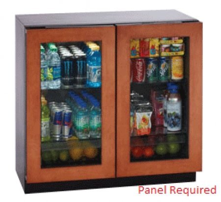 U-Line 3036RRGLOL-00 Glass Door Refrigerator
