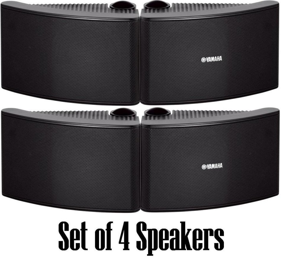 Yamaha All Weather Outdoor / Indoor Wall Mountable Natural Sound 150 watt 2 way Acoustic Suspension Speakers -...
