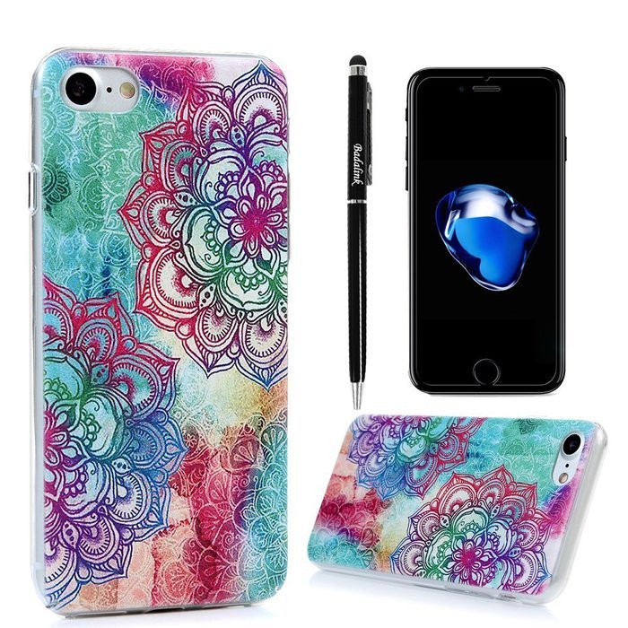 iPhone 7 Case (4.7 inch) Cute Digital Print Colorful Hard PC Back Shell Bumper Ultra Thin Slim Fit Clear Full... N47