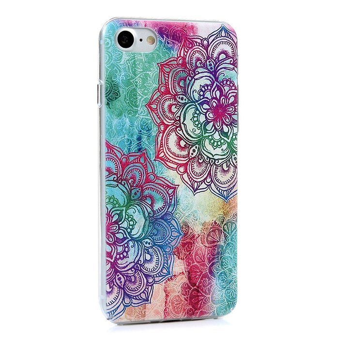 iPhone 7 Case (4.7 inch) Cute Digital Print Colorful Hard PC Back Shell Bumper Ultra Thin Slim Fit Clear Full... N48
