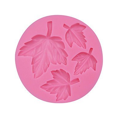 Y&XL&H 4 Holes Leaf Pattern Fondant Silicone Molds for Cake Decorating Chocolate Soap Mould Baking Tools for Cakes N2