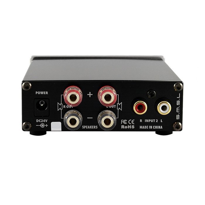 SMSL SA-60 60*2 TPA3116 Class D Big Power HIFI Digital Desktop Amplifier Color Silver with Power Supply with Tera... N3