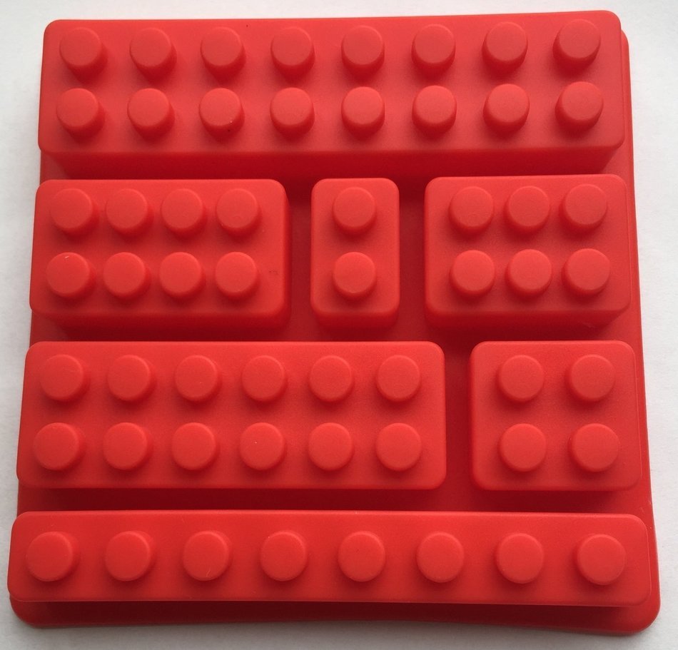 1 X Silicone Make Lego Brick Candy Chocolate Birthday Party Favor Jello Soap Crayon Mold Pan