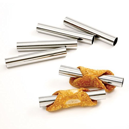 6pc Mini Cannoli Forms, Stainless Steel - Boxed (3)