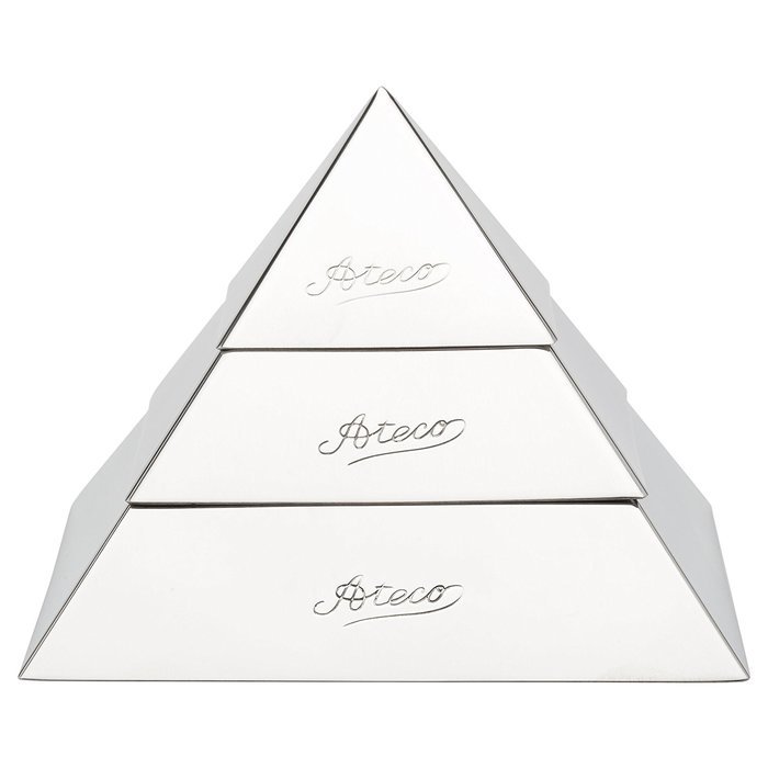 Ateco 4.75 by 3.25-Inch Stainless Steel Pyramid Mold