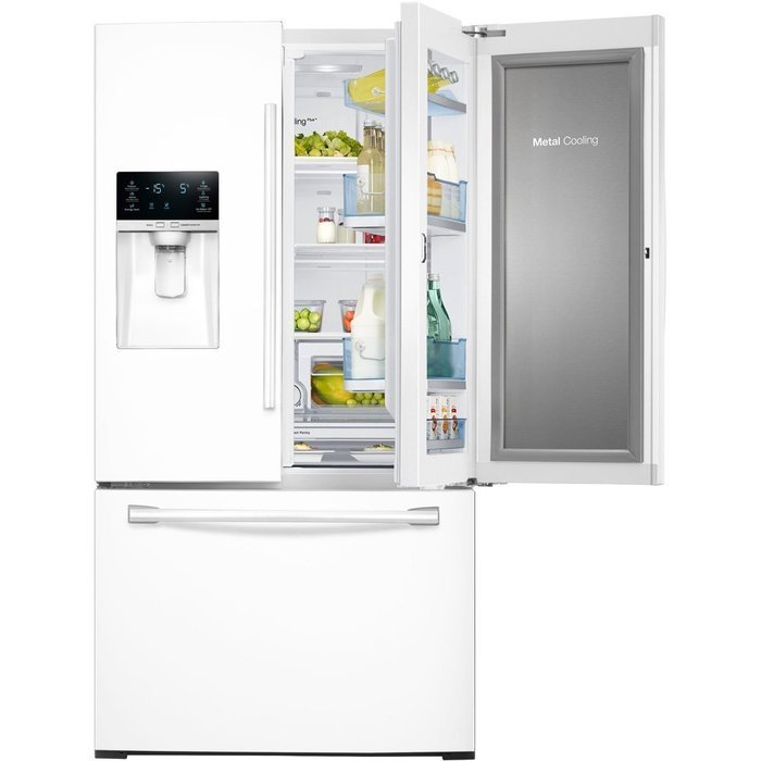 Samsung RF28HDEDPWW 27.8 Cu. Ft. White French Door Refrigerator N7