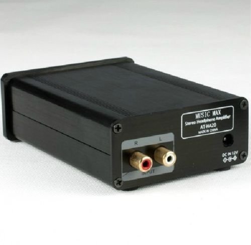 Muse AT-HA20 Stereo Headphone Amplifier 12V 500mA Black Silver N2