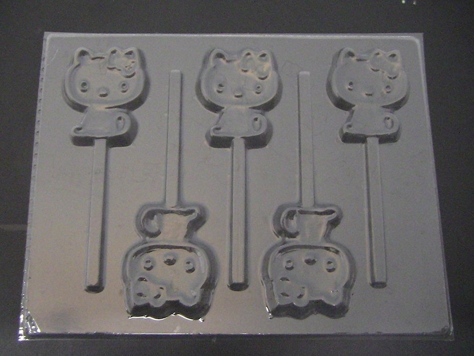 Bye Bye Kitty Chocolate Candy Lollipop Mold Hello Kitty
