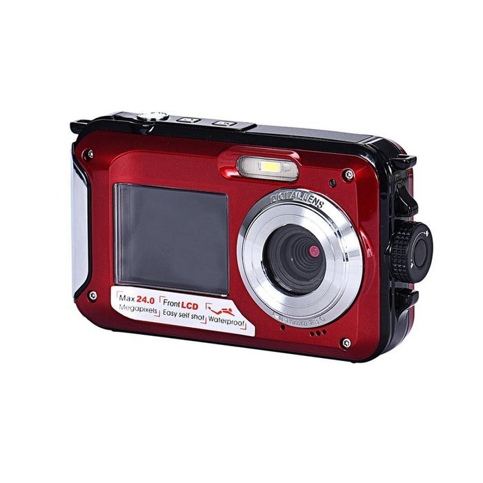 Hotkey Double Screen Waterproof Camera 24MP 16x Digital Zoom Dive Camera Perfect for Home or Outdoor Use N3