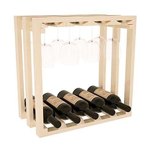 Wine Racks America Ponderosa Pine Lattice Stacking Stemware Cube. 13 ...
