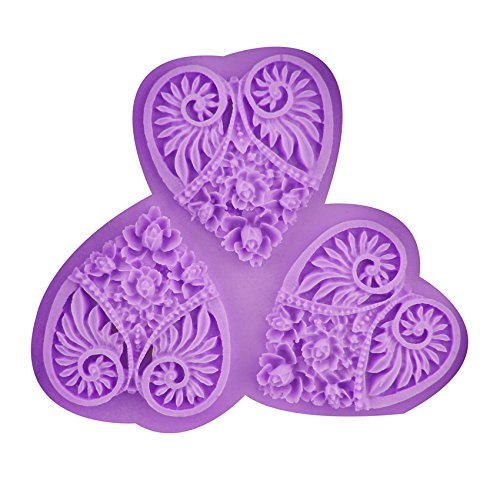 Let'S Diy Silicone Loving Heart Mold Sugar Craft DIY Fondant Lace Cake Decorating Tools Mould Baking Tool N3